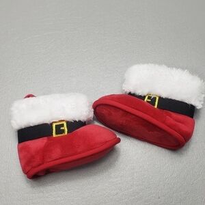 koala kids baby size 0-6 months Christmas Santa slippers